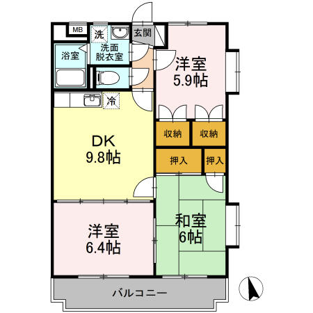 同じ建物の物件間取り写真 - ID:224004594497