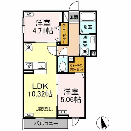 同じ建物の物件間取り写真 - ID:213106087719