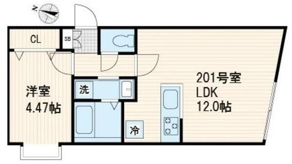 ファブリック千川レジデンス 201｜東京都豊島区要町３丁目(賃貸マンション1LDK・2階・36.06㎡)の写真 その2