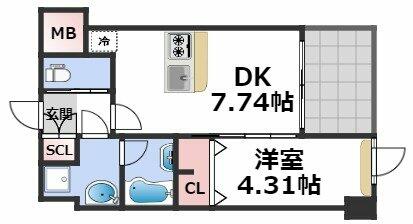 同じ建物の物件間取り写真 - ID:227081633072