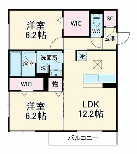 同じ建物の物件間取り写真 - ID:222016374016