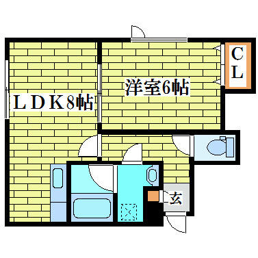 ヴィクトワール平岡｜北海道札幌市清田区平岡一条２丁目(賃貸アパート1LDK・3階・33.41㎡)の写真 その2