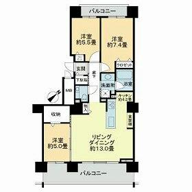 クレアシティ東札幌イーストスクエア｜北海道札幌市白石区菊水八条４丁目(賃貸マンション3LDK・11階・78.25㎡)の写真 その1