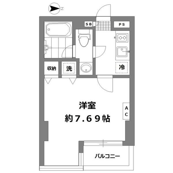 ｗｉｌｌＤｏ　八王子 502｜東京都八王子市横山町(賃貸マンション1K・5階・23.09㎡)の写真 その2