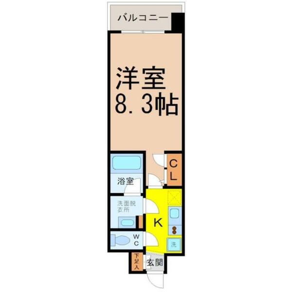 愛知県名古屋市中区平和２丁目(賃貸マンション1K・7階・25.80㎡)の写真 その2