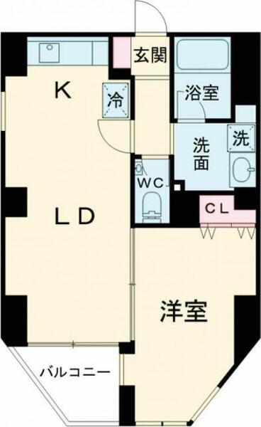 東京都台東区蔵前４丁目(賃貸マンション1LDK・5階・40.00㎡)の写真 その2