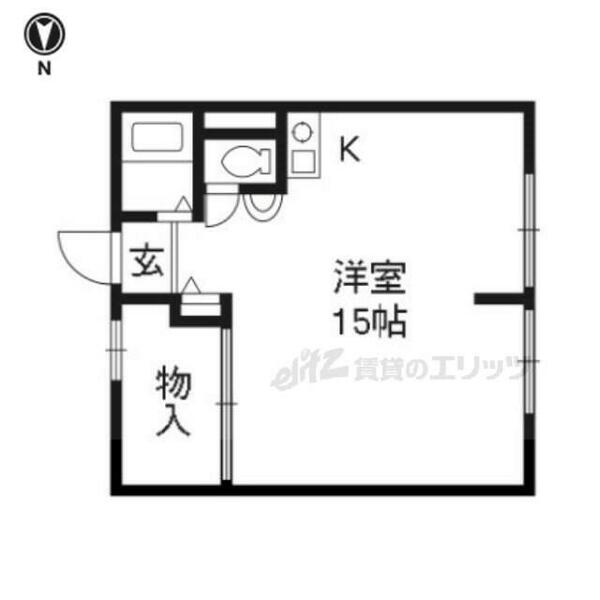 嵯峨スチューデントハウス 101｜京都府京都市右京区太秦中筋町(賃貸マンション1R・1階・29.00㎡)の写真 その2