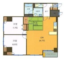 リンデンハイム府中  ｜ 東京都府中市宮西町３丁目（賃貸マンション2LDK・4階・91.82㎡） その2