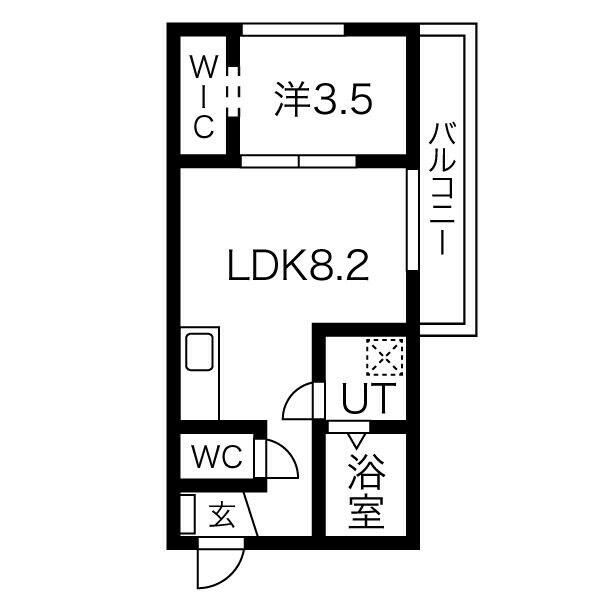 プリシェール港陽｜愛知県名古屋市港区港陽１丁目(賃貸アパート1LDK・2階・30.29㎡)の写真 その2