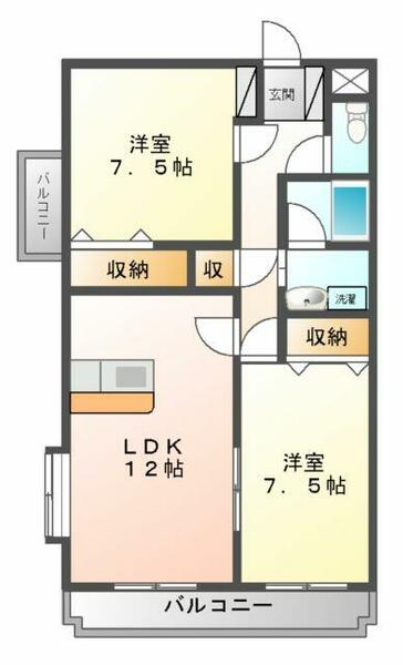 間取：間取図(平面図)