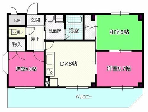 同じ建物の物件間取り写真 - ID:223032833528