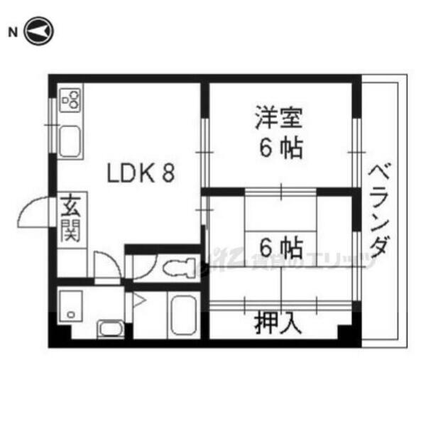 セノータ 702｜京都府京都市下京区油小路通綾小路下る風早町(賃貸マンション2DK・7階・42.00㎡)の写真 その2