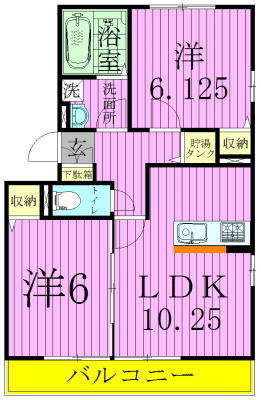 サンボナール（上矢切） 101｜千葉県松戸市上矢切(賃貸アパート2LDK・1階・52.55㎡)の写真 その2