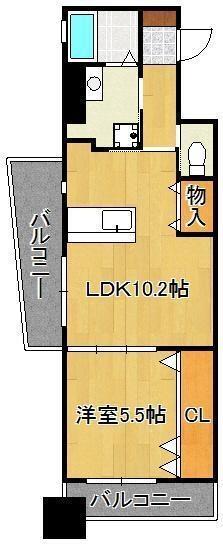 シグナス｜福岡県北九州市小倉北区中津口１丁目(賃貸マンション1LDK・9階・41.73㎡)の写真 その2