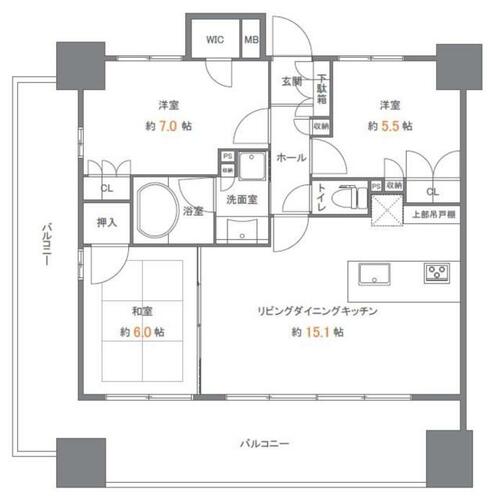 同じ建物の物件間取り写真 - ID:214054743865