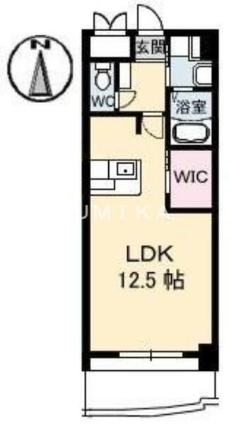 ネクステージ中井｜岡山県岡山市北区中井町２丁目(賃貸マンション1R・2階・40.00㎡)の写真 その2