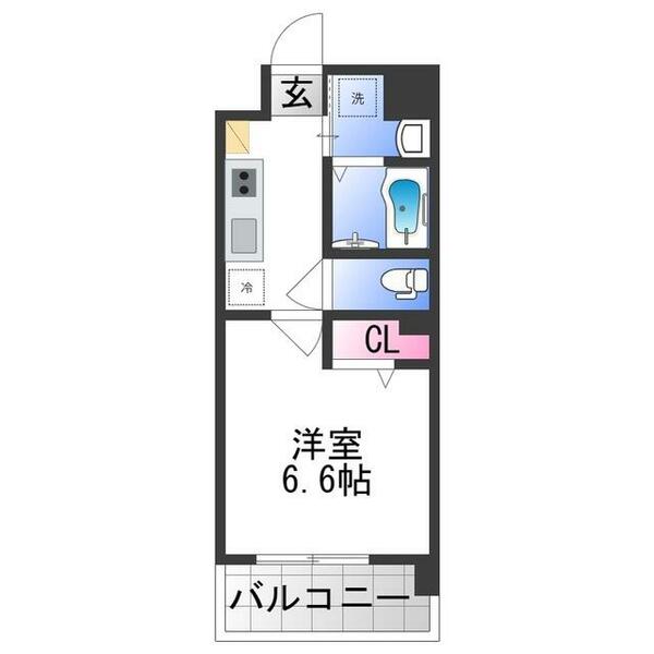 大阪府大阪市東成区大今里４丁目(賃貸マンション1K・4階・23.00㎡)の写真 その2