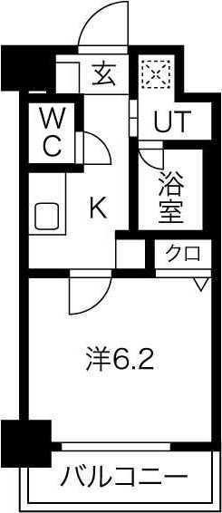 大阪府大阪市西淀川区姫里２丁目(賃貸マンション1K・9階・24.00㎡)の写真 その2