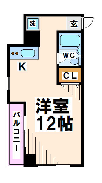 パークロード赤堤｜東京都世田谷区赤堤４丁目(賃貸マンション1R・3階・29.00㎡)の写真 その2