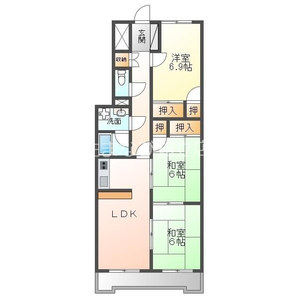 Ｆｒｅｓｃａ野畑｜愛知県知立市八ツ田町門前(賃貸マンション3LDK・3階・74.50㎡)の写真 その2