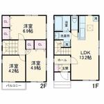 さいたま市南区鹿手袋５丁目 2階建 築6年のイメージ