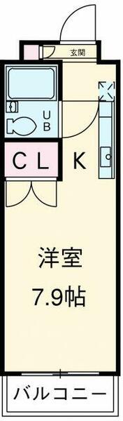 神奈川県川崎市高津区末長２丁目(賃貸マンション1R・2階・20.25㎡)の写真 その2