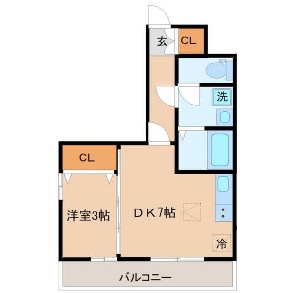 プロムナードＩ 106｜茨城県つくば市東平塚(賃貸アパート1LDK・1階・30.35㎡)の写真 その2