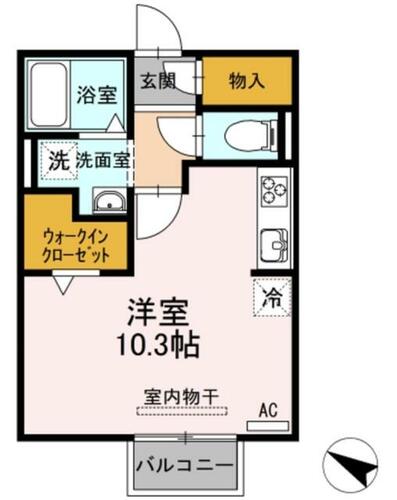 ベルウッド深池202の間取り