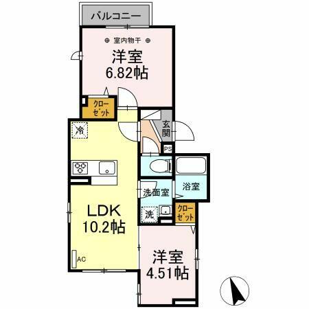 同じ建物の物件間取り写真 - ID:213102297448