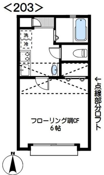 パル西荻 203｜東京都杉並区松庵３丁目(賃貸アパート1K・2階・21.70㎡)の写真 その2