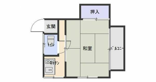 江上ビル 201｜大分県別府市北浜２丁目(賃貸アパート1K・2階・16.00㎡)の写真 その2