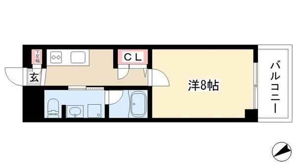 ルクレ大曽根 1305｜愛知県名古屋市北区大曽根４丁目(賃貸マンション1K・13階・26.32㎡)の写真 その2