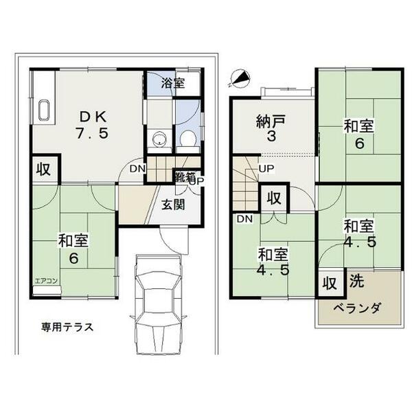 さい戸建｜岡山県岡山市中区さい(賃貸一戸建4SDK・--・69.15㎡)の写真 その1