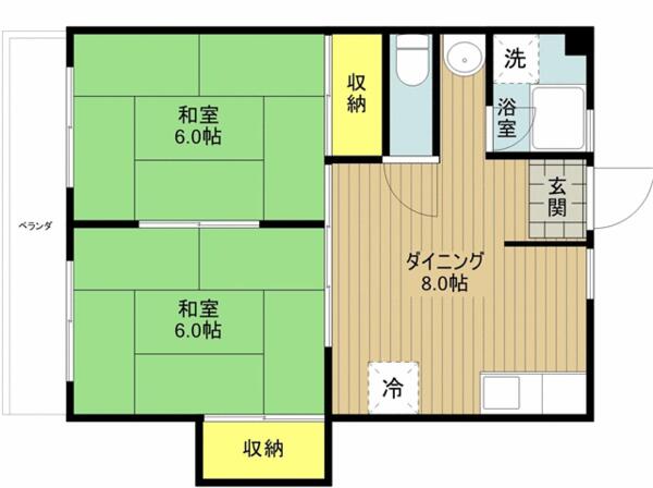 プラザ品川 307｜東京都江戸川区船堀７丁目(賃貸マンション2DK・3階・43.00㎡)の写真 その2