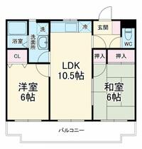 神奈川県横浜市青葉区柿の木台（賃貸マンション2LDK・1階・51.07㎡） その2