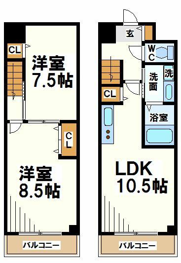 Ｋフォレスト｜東京都調布市国領町１丁目(賃貸マンション2LDK・4階・63.92㎡)の写真 その2