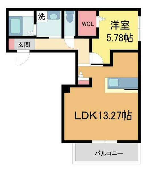 ＳｈａＭａｉｓｏｎＧａｒｄｅｎｓ夙川 302｜兵庫県西宮市西田町(賃貸マンション1LDK・3階・50.51㎡)の写真 その2