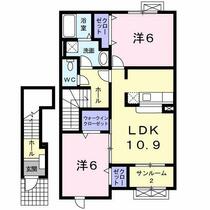 モンソレイユⅡ 202 ｜ 石川県金沢市窪２丁目（賃貸アパート2LDK・2階・61.71㎡） その2