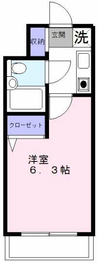 府中ペガサスビル 204｜東京都府中市小柳町２丁目(賃貸マンション1K・2階・18.00㎡)の写真 その2