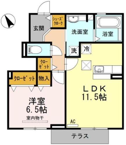 フォレスト大和A103の間取り