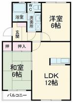 静岡県浜松市中央区渡瀬町（賃貸マンション2LDK・2階・49.95㎡） その2