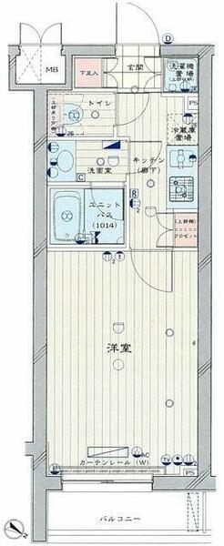 フレイエ赤羽 404｜東京都北区赤羽台３丁目(賃貸マンション1K・4階・25.57㎡)の写真 その2