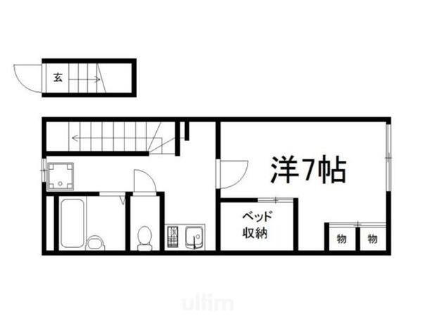 レオパレス宇治川｜京都府京都市伏見区向島西堤町(賃貸アパート1K・1階・26.08㎡)の写真 その2