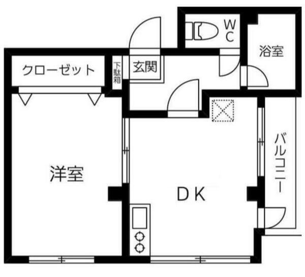 レストハイツ｜東京都豊島区巣鴨４丁目(賃貸マンション1DK・3階・28.55㎡)の写真 その2