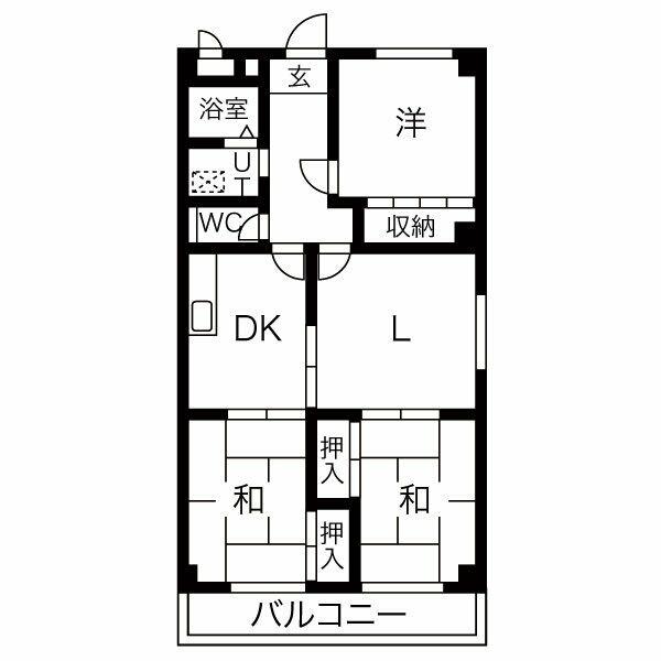 ＯＭレジデンス近島 503｜岐阜県岐阜市近島３丁目(賃貸マンション4DK・4階・72.09㎡)の写真 その2