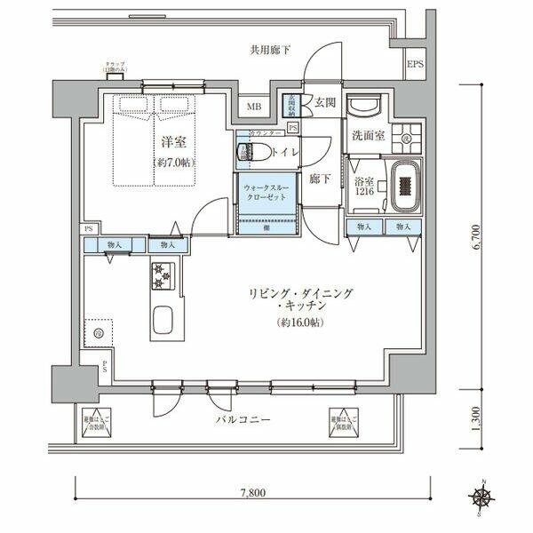 ＴＥＮＡＳ瑞穂通 1302｜愛知県名古屋市瑞穂区瑞穂通３丁目(賃貸マンション1LDK・13階・51.58㎡)の写真 その2