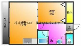 ハイランド松ヶ枝 402 ｜ 福岡県久留米市松ケ枝町（賃貸マンション1LDK・4階・40.00㎡） その2