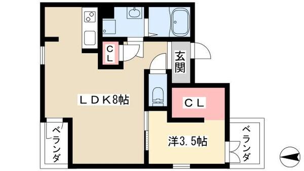 ａｃｅｒ 6E｜愛知県名古屋市千種区今池南(賃貸マンション1LDK・6階・37.79㎡)の写真 その2