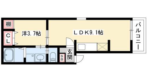 同じ建物の物件間取り写真 - ID:223031283302