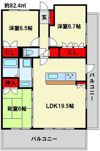 同じ建物の物件間取り写真 - ID:240028550002